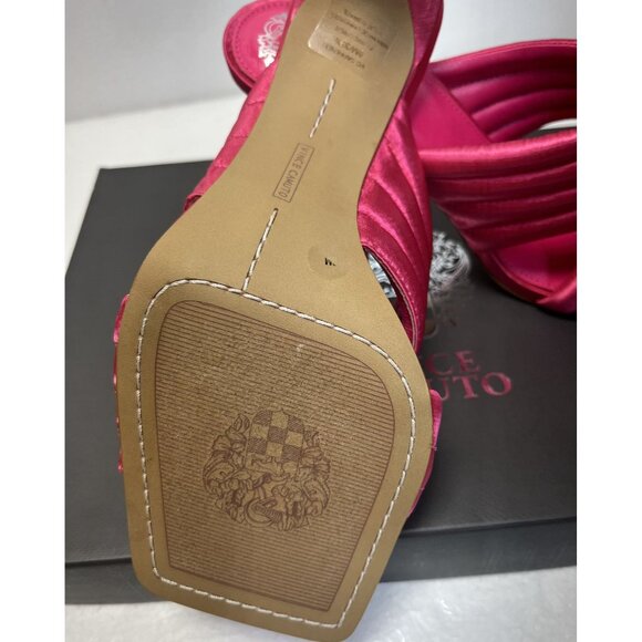 Vince Camuto VC-Sarendie 8M Satin Fuchsia High Heel Sandals‎ HOCO Prom - Picture 9 of 12